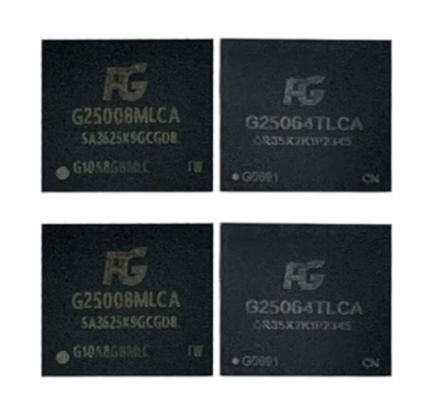 EMMC5.1 Emmc Bellek Kartı 64GB 128GB Otomobil Endüstrisi için Flash Bellek Çipleri