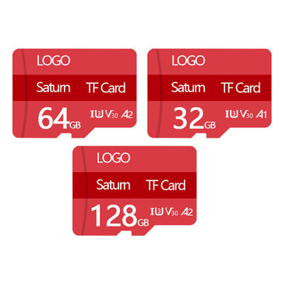 Özelleştirilebilir Renkli Bellek TF Kartı 128GB 64GB 32GB Kamera Telefon için MP4 DVR