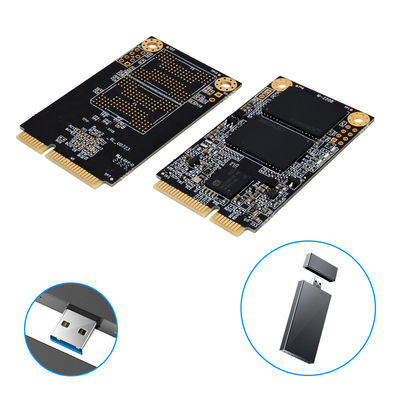 MSATA Ticari SSD Dış Katı Sabit Sürücü 128 GB'dan 2 TB'ye Şok Direnci
