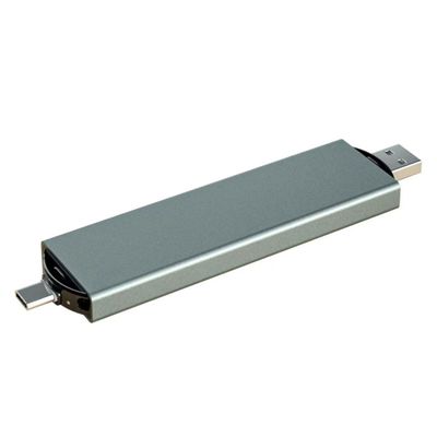 C Tipi USB3.0 SSD Harici Sabit Sürücü M.2 Nvme Sata Laptop için Çift Arayüz Tasarımı